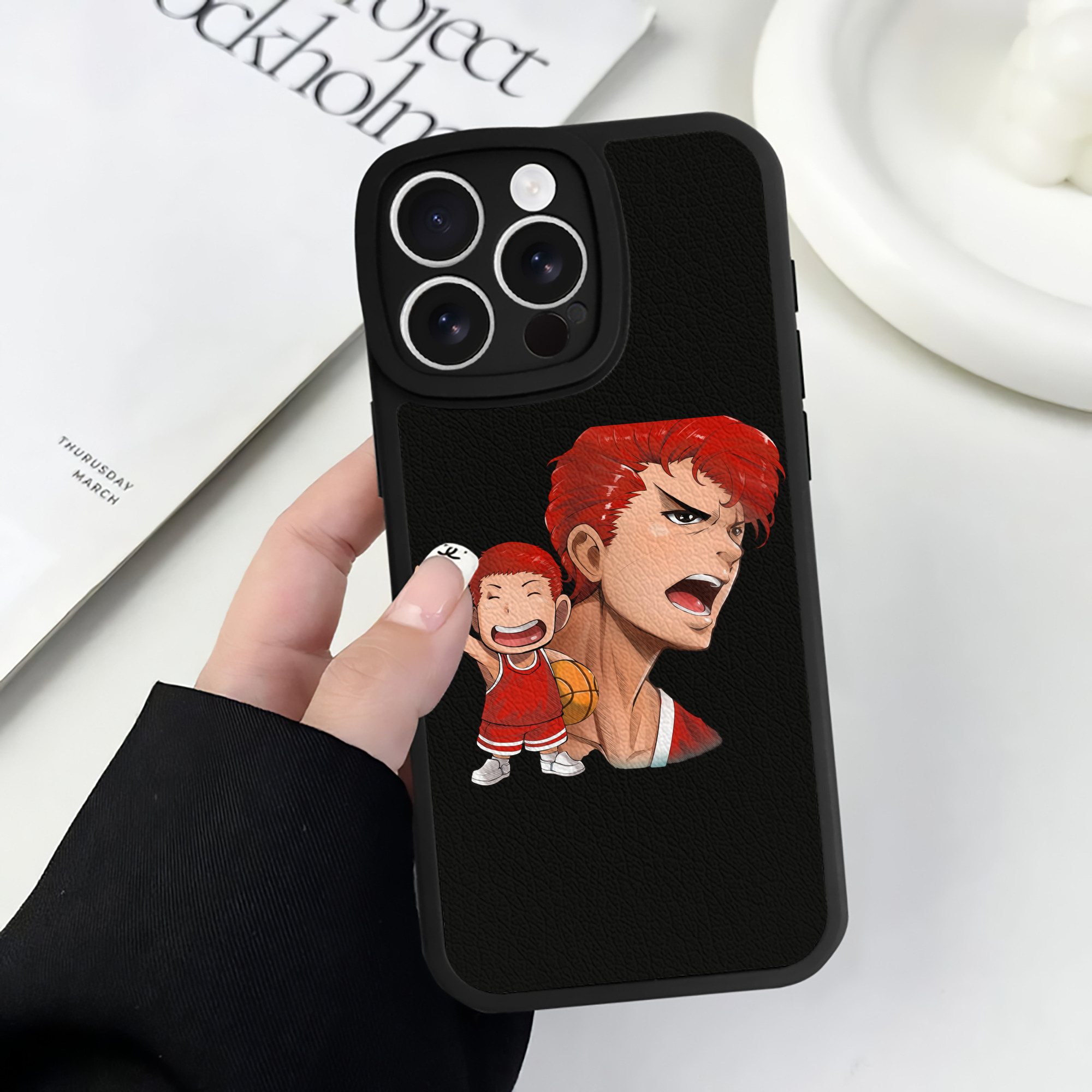 （画像用） SLAM DUNK／スラムダンク 【iPhone 16シリーズ対応】シリコンスマホケース（レザー調） 材質：シリコン